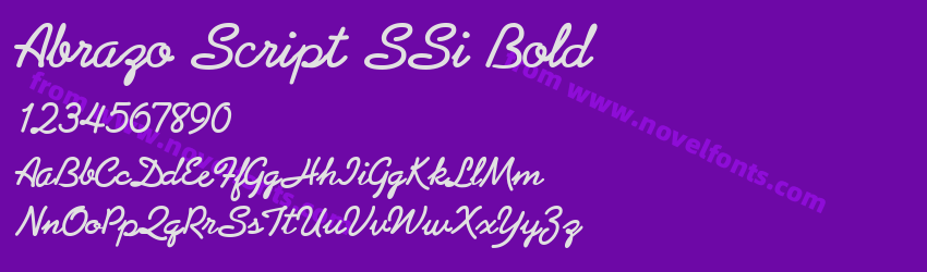 Abrazo Script SSi BoldPreview