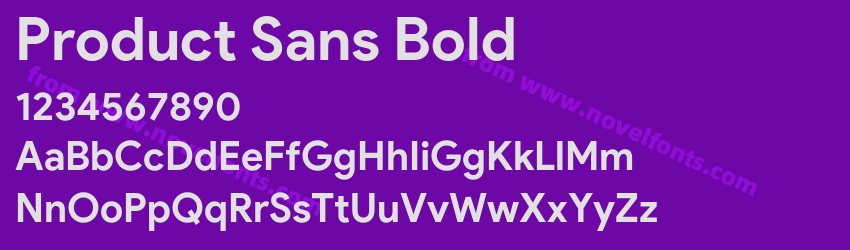 Product Sans BoldPreview