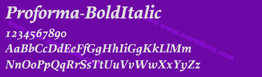 Proforma-BoldItalicPreview