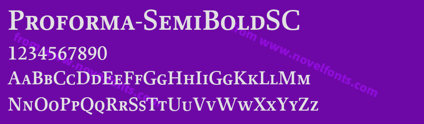 Proforma-SemiBoldSCPreview