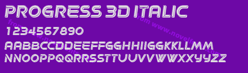 Progress 3D ItalicPreview