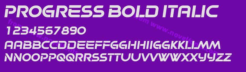 Progress Bold ItalicPreview