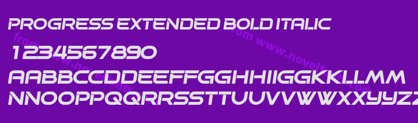 Progress Extended Bold ItalicPreview