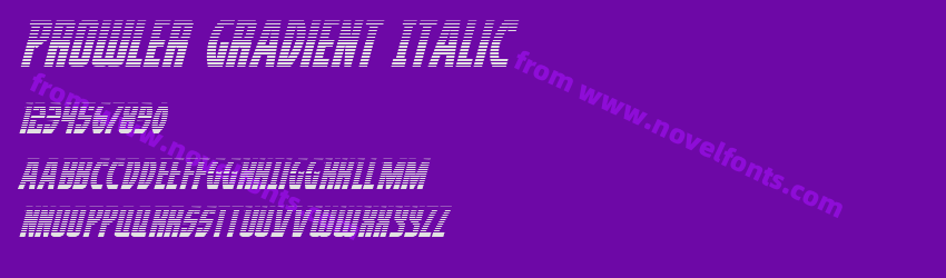 Prowler Gradient ItalicPreview