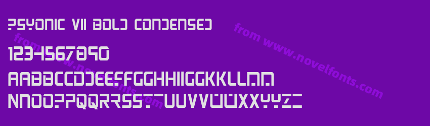 PsYonic VII Bold CondensedPreview