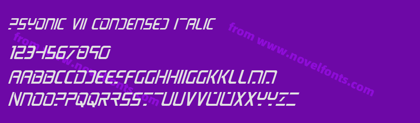 PsYonic VII Condensed ItalicPreview