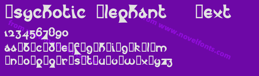 Psychotic Elephant   TextPreview