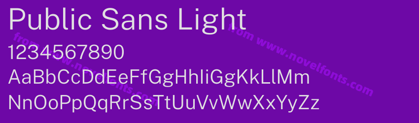 Public Sans LightPreview