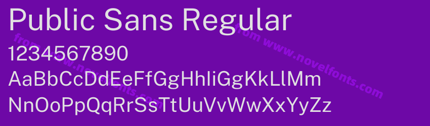 Public Sans RegularPreview