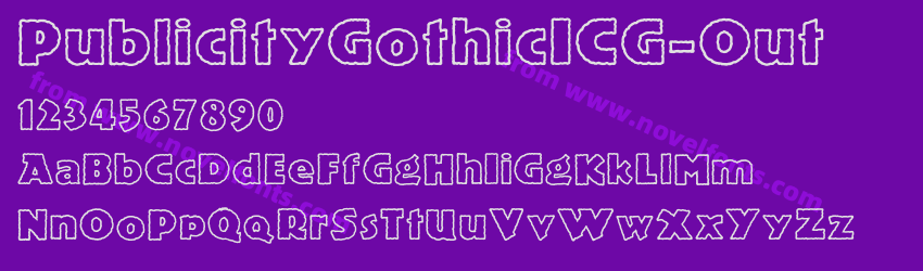 PublicityGothicICG-OutPreview