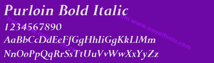 Purloin Bold ItalicPreview