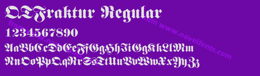 QTFraktur RegularPreview