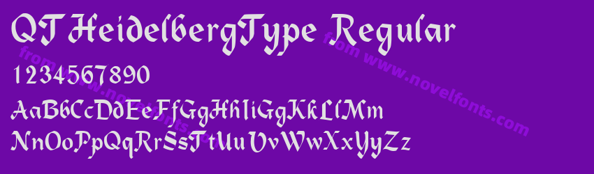 QTHeidelbergType RegularPreview