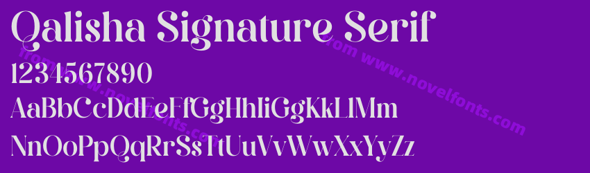 Qalisha Signature SerifPreview