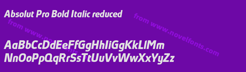 Absolut Pro Bold Italic reducedPreview