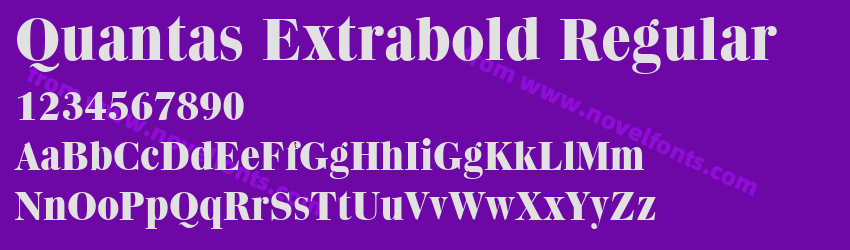 Quantas Extrabold RegularPreview