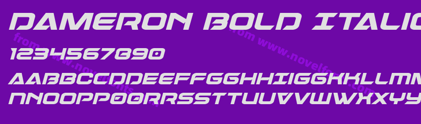 Dameron Bold ItalicPreview