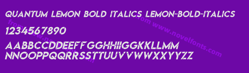 Quantum Lemon Bold Italics Lemon-Bold-ItalicsPreview