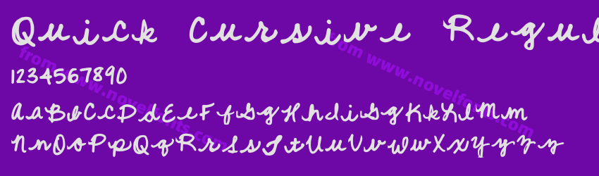 Quick Cursive RegularPreview