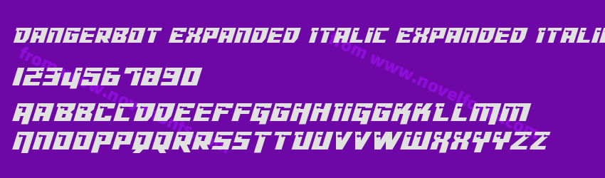 Dangerbot Expanded Italic Expanded ItalicPreview