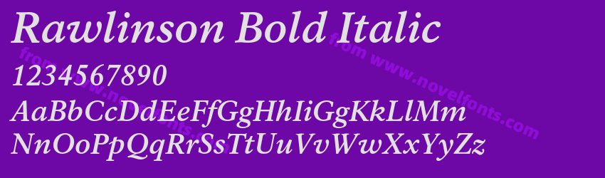 Rawlinson Bold ItalicPreview