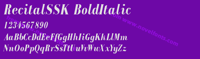 RecitalSSK BoldItalicPreview