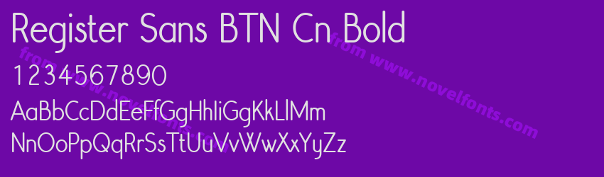 Register Sans BTN Cn BoldPreview