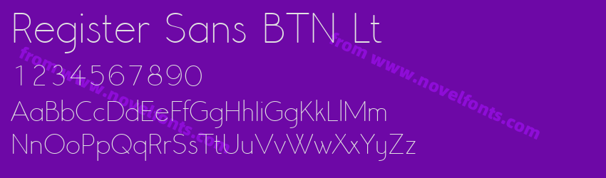 Register Sans BTN LtPreview