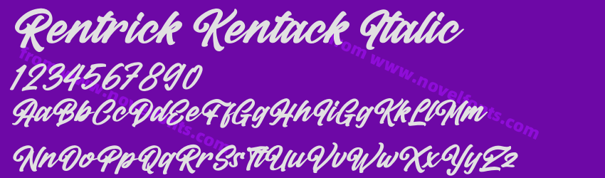 Rentrick Kentack ItalicPreview