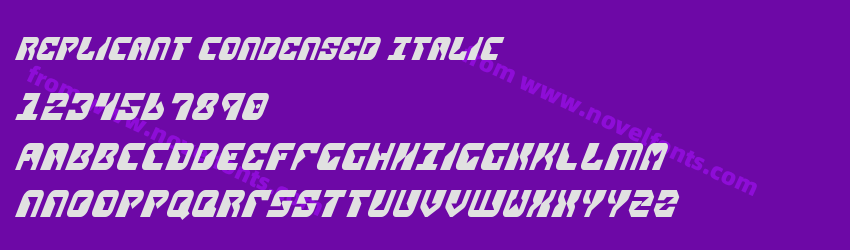 Replicant Condensed ItalicPreview