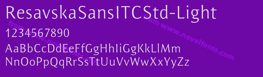 ResavskaSansITCStd-LightPreview