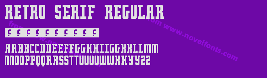 Retro serif RegularPreview