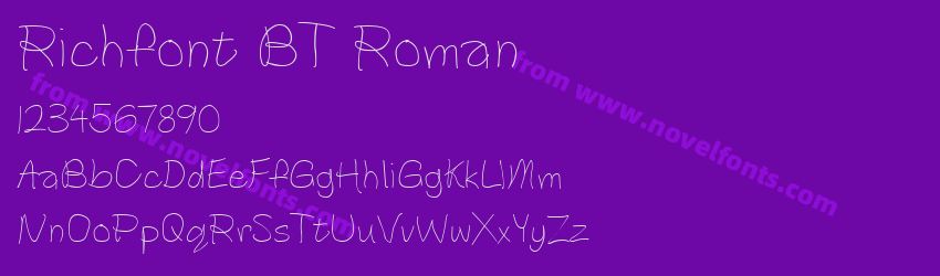 Richfont BT RomanPreview