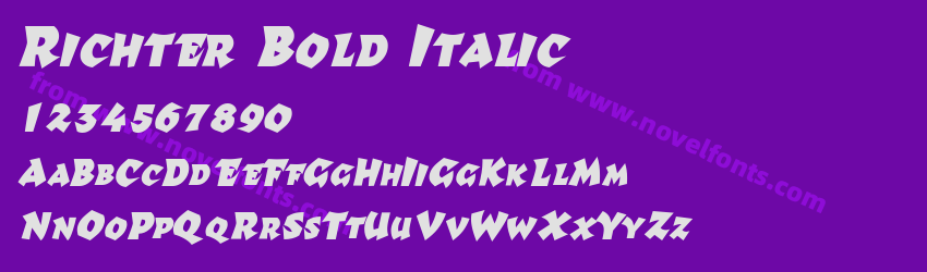 Richter Bold ItalicPreview