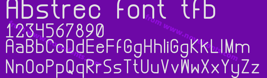 Abstrec font tfbPreview