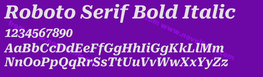 Roboto Serif Bold ItalicPreview