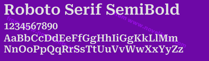 Roboto Serif SemiBoldPreview