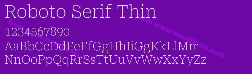 Roboto Serif ThinPreview