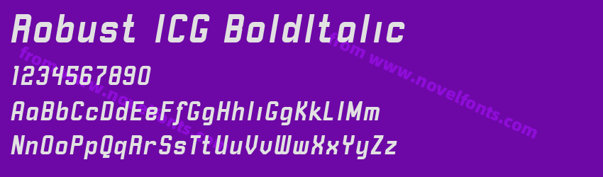 Robust ICG BoldItalicPreview