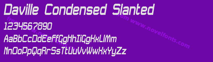 Daville Condensed SlantedPreview