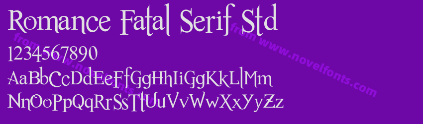 Romance Fatal Serif StdPreview