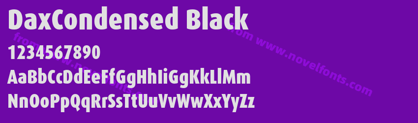 DaxCondensed BlackPreview