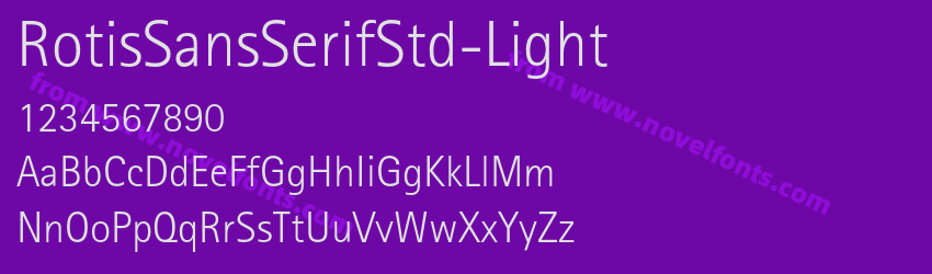 RotisSansSerifStd-LightPreview