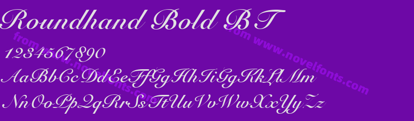 Roundhand Bold BTPreview