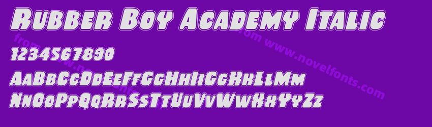 Rubber Boy Academy ItalicPreview