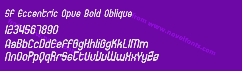 SF Eccentric Opus Bold ObliquePreview