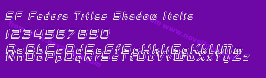 SF Fedora Titles Shadow ItalicPreview