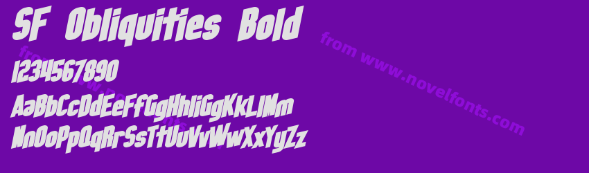 SF Obliquities BoldPreview