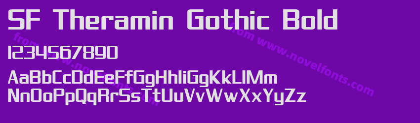 SF Theramin Gothic BoldPreview