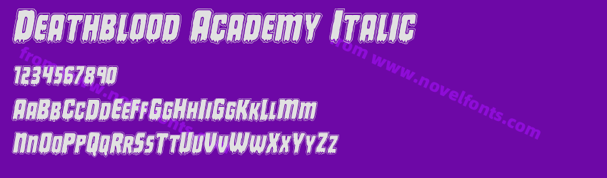 Deathblood Academy ItalicPreview